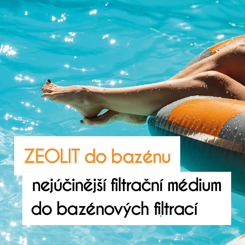 Zeolit do bazénových filtrů Zeolit do bazénových filtrů